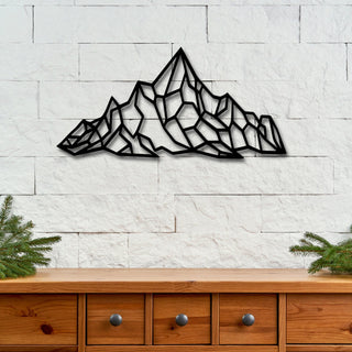 Mountian Metal Wall Sign Forest Metal Decor Scandinavian Decor Gift For Father Nature Landscape Range Decor Decorations