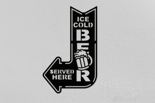 Ice Cold Beer Metal Sign Christmas Gifts Hanukkah Gifts Home Wall Decoration Gifts For Mom Housewarming Gifts Decorations