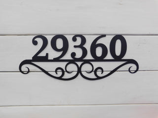 Address Sign House Number Plaque Door Number Metal House Number Metal Art Address Number Number Sign Decorations