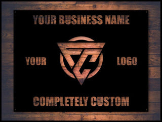 Custom Business Logo Metal Sign Custom Metal Sign Business Sign Decorations