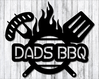 Metal Bbq Sign Dad's Bbq Sign Custom Bbq Sign Metal Father's Day Gift Man Gift Husband Birthday Gift Grilling Gift Decorations