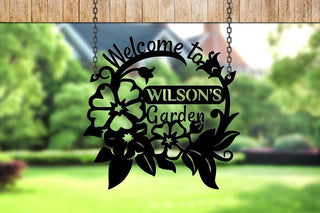 Garden Signs Metal Decor For Garden Birthday Gift For Mother Birds Garden Sign Metal Art Mom Gift Personalized Sign For Garden Decorations