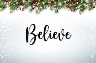 Believe Metal Sign Christmas Gift Family Sign Holiday Metal Sign Christmas Decor Metal Wall Decor Metal Decorations