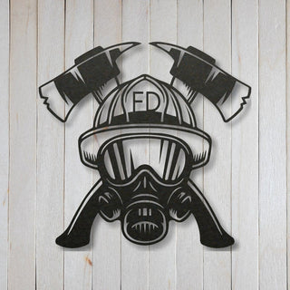 Metal Fire Fighter Sign Metal Firefighter Sign Father's Day Outdoor Sign Outdoor Decor Valentines Day Fire House Sign Fireman Sign Decorations