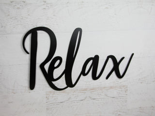 Relax Sign Relax Word Decor Relax Calligraphy Decor Decorations