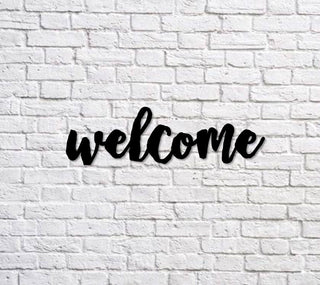 Welcome Metal Sign Cut Metal Sign Wall Decor Decorations