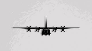 C130j Hercules 6blade Aircraft (no External Pods) Metal Sign Cut Metal Sign Wall Decor Decorations