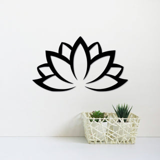 Lotus Flower Sign Lotus Flower Art Namaste Yoga Studio Decor Metal Lotus Flower Design Water Lily Flower Decor Decorations