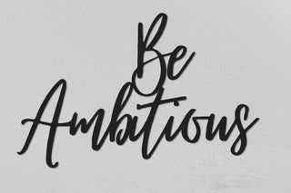 Be Ambitious Christmas Gifts Lettering Wall Decor Living Room Special New Home Gift Black Decorations