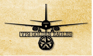 P8 Vp9 Golden Eagles With Command At Sea Badge Metal Sign Cut Metal Sign Wall Decor Decorations