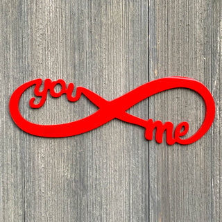 You And Me Infinity Metal Sign Cutout Cut Metal Sign Wall Metal Art Decorations