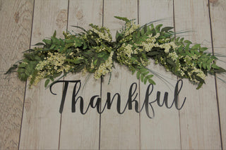 Thankful Metal Wall Decor Calligraphy Wall Art Decorations