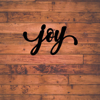 Joy Sign Cut Metal Sign Wall Decor Metal Sign Metal Art Decorations