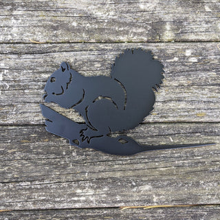 Squirrel Metal Tree Sign Hammer In Spike Squirrel Silhouette Raw For Patina Or Powder Coat Finish Decorations