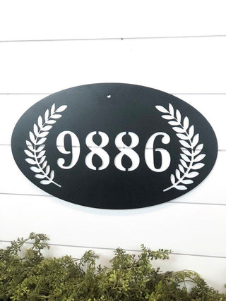 Address Sign House Address Metal Sign Address Plaque Custom House Numbers Outside Address Sign Decorations