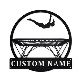 Personalized Trampolining Metal Sign Trampolining Trampolining Metal wall Decor Trampolining Lover Custom Trampolining Decorations