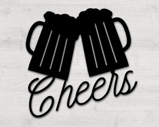 Cheers Metal Sign Beer Bar Decor Father's Day Gift Gift For Dad Grandpa Home Bar Metal Sign Kitchen Wall Decor Husband Gift Decorations