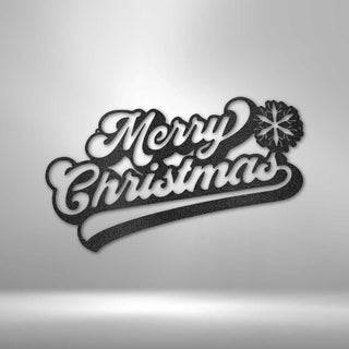 Merry Christmas Quote Metal Wall Sign Christmas Season Metal Wall Sign Laser Cut Metal Wall Plaque Decorations