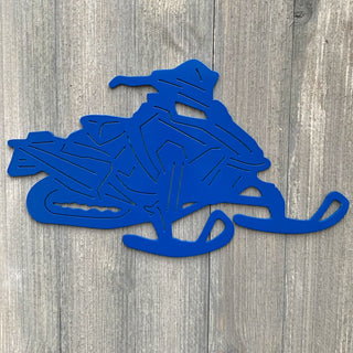 Polaris Snowmobile Metal Sign Cutout Cut Metal Sign Wall Metal Art Decorations