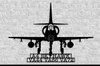 A4 Skyhawk Va44 Va86 Va72 Aircraft Naval Squadrons Sign Metal Sign Cut Metal Sign Wall Decor Decorations