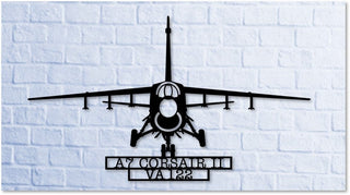 A7 Corsair Va122 Military Attack Aircraft Metal Sign Cut Metal Sign Wall Decor Decorations