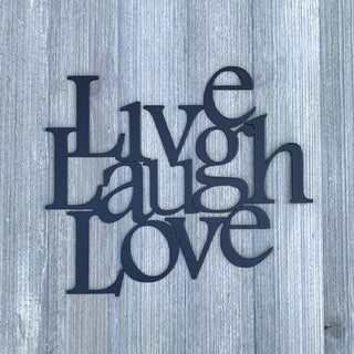 Live Laugh Love Metal Sign Cutout Cut Metal Sign Wall Metal Art Decorations