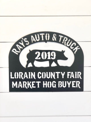 Livestock Buyer Gift Sign Personalized Buyers Gift Buyers Gift Youth Livestock Fair Buyer Gift Show Pig Gift Decorations