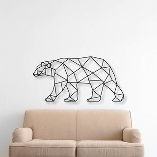 Bear Geometric Bear Wall Decor Animal Decor Metal Wall Decor Living Room Decor Gift For Bear Lover Nursery Decor Kids Room Decorations