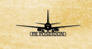 P8 Poseidon Aircraft Metal Sign Cut Metal Sign Wall Decor Decorations