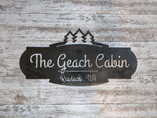 Cabin Sign Tree Farm Sign Great For Your Backwoods Mountain Retreat Vacation Home! Lodge Sign Chalet Sign Decorations