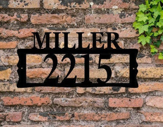 Personalized House Numbers Metal Address Plaque For House Address Number Metal Address Sign House Numbers Front Porch Address Decorations