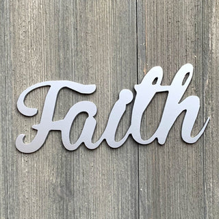 Faith Metal Sign Cutout Cut Metal Sign Wall Metal Art Decorations