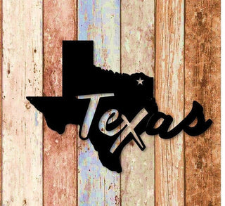 Texas Put A Star Where You Live? Metal Sign Cut Metal Sign Wall Decor Decorations