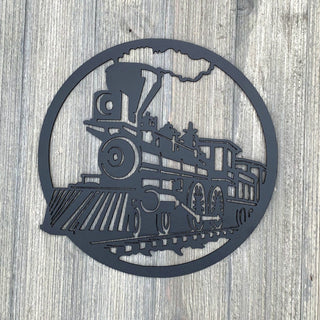 Train Metal Sign Cutout Cut Metal Sign Wall Metal Art Decorations