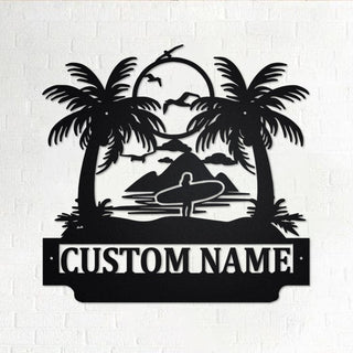 Custom Summer Vibes Surfer Personalized Surfer Name Sign Decoration For Room Surfer Custom Surfe Surfer Gift Decorations