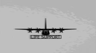 C130j Hercules Life Support Aircraft Metal Sign Cut Metal Sign Wall Decor Decorations