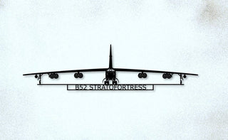 B52 Stratofortress American Strategic Bomber Aircraft Metal Sign Cut Metal Sign Wall Decor Decorations