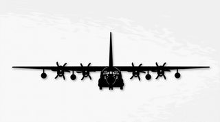 Kc130j Hercules 6blade Prop Aircraft Metal Sign Cut Metal Sign Wall Decor Decorations