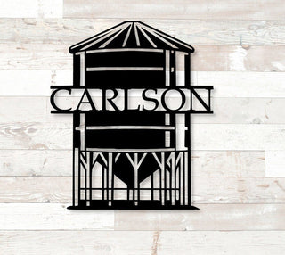 Farm Sign Personalized Family Name Sign Custom Name Sign Grain Bin Sign Custom Farm Sign Custom Metal Sign Farmhouse Sign Decorations