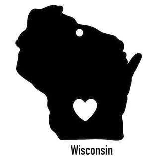 Wisconsin State Ornament Cut Metal Sign Wall Decor Metal Sign Metal Art Decorations