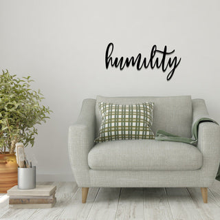 Humility Humility Metal Wall Decor Humility Metal Sign For Home Inspirational Housewarming Gift Decorations