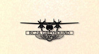 C2a(r) Greyhound (4blade) With Aircrew Wings Carrier Onboard Delivery (cod) Aircraft Metal Sign Cut Metal Sign Wall Decor Decorations