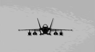 F A18 Super Hornet With Heavy Ordnance Metal Sign Cut Metal Sign Wall Decor Decorations