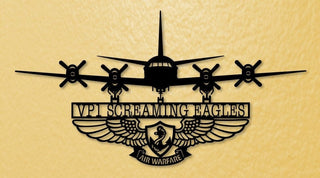 P3 Vp1 Screaming Eagles With Eaws Wings Metal Sign Cut Metal Sign Wall Decor Decorations