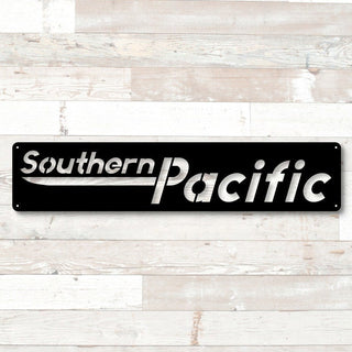 Southern Pacific Logo Metal Sign Speed Lettering Logo Train Logo Sign Railroad Sign Model Railroad Sign Train Room Decoration Decorations