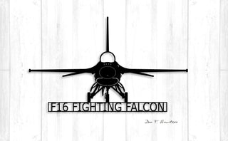 F16 Fighting Falcon Usaf Multirole Fighter Metal Sign Cut Metal Sign Wall Decor Decorations