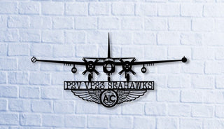 P2v Neptune Vp23 Seahawks With Aircrew Wings Naval Aircraft Metal Sign Cut Metal Sign Wall Decor Decorations