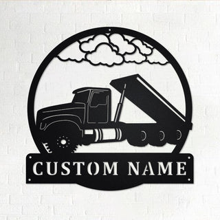 Custom Roll Off Truck Personalized Truck Driver Name Sign Decoration For Room Roll Off Truck . Custom Truck Decorations