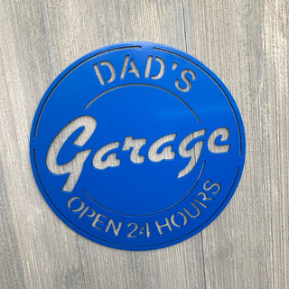 Dad's Garage Metal Sign Cutout Cut Metal Sign Wall Metal Art Decorations