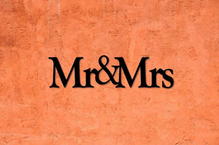 Mr&mrs Wall Sign Metal Sign Cut Metal Sign Wall Decor Decorations